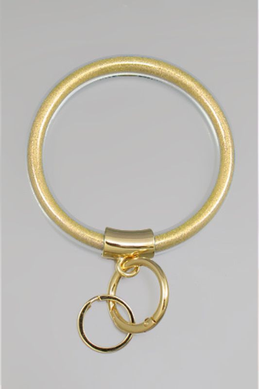 80mm Glitter Key Ring Bracelet
