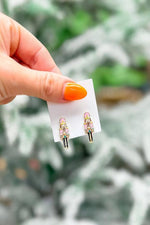 Nutcracker Signature Enamel Stud Earrings