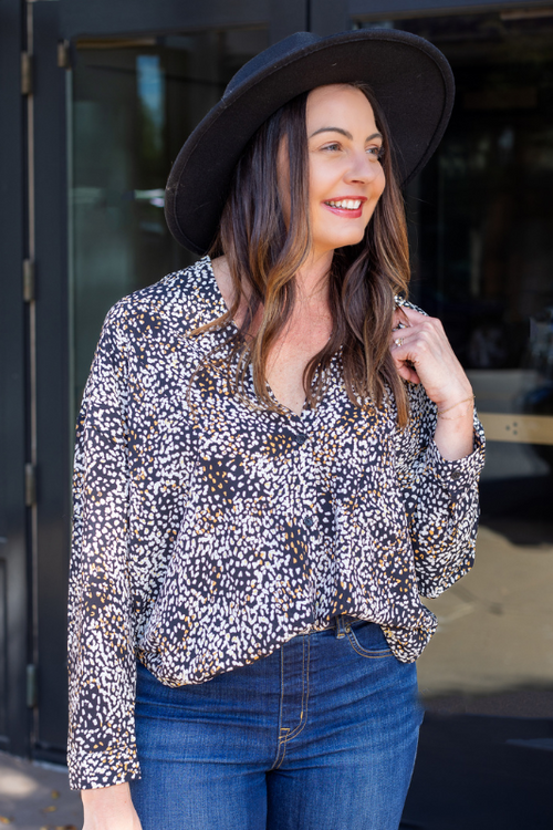 Fate: Ease On By Cream White Ombre Leopard Sweater – Shop the Mint