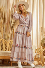 Embroidered Maxi Dress