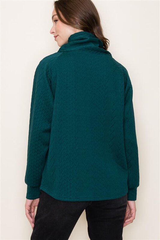 High Overlapped Knit Top