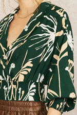 Printed Satin Top