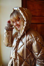 Quilted Puffer Jacket with Hood