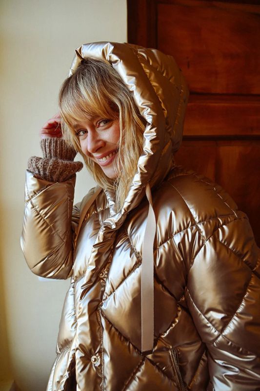 Quilted Puffer Jacket with Hood