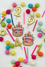 Happy Birthday Cake Embellished Earring