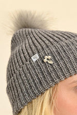 Beanie with Rhinestones & Pearls