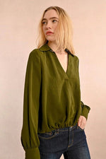 Elastic Waist Blouse