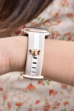 Apple Watch Silicone Band With Bee Charm Stud