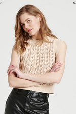 Keeley Twist Cable Knit Sweater Vest