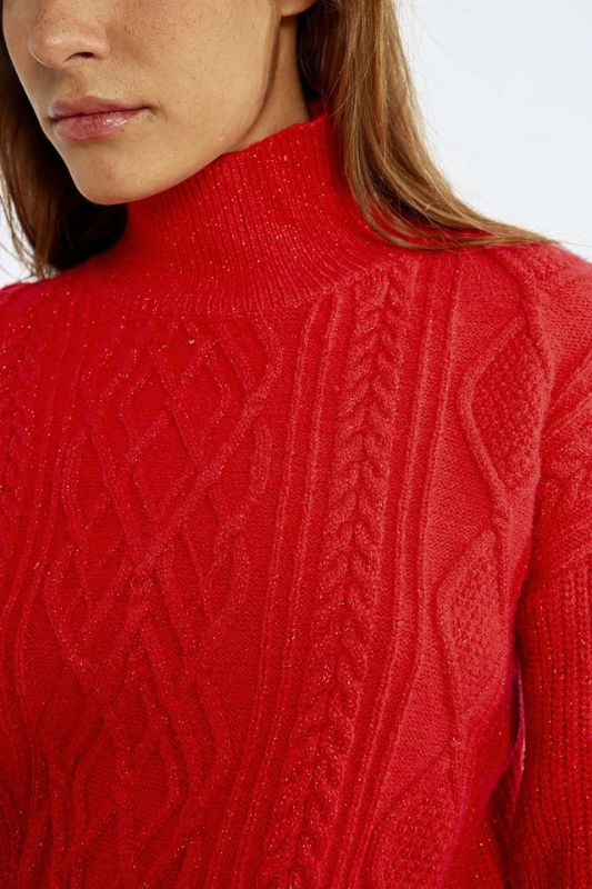 Twisted High Collar Sweater