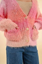 Ombre Cable Cardigan