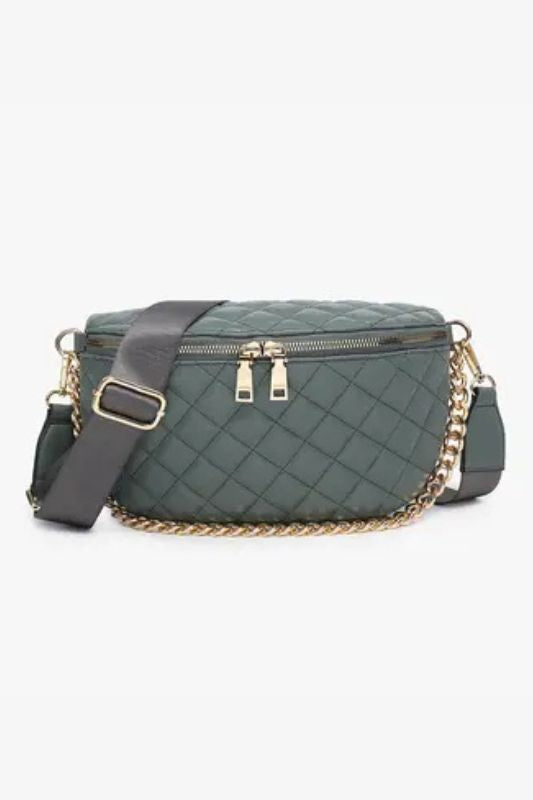 Sylvie Quilted Belt Bag w/ Chain Strap