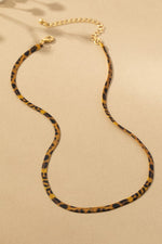 Herringbone Chain with Leopard Print