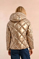 Quilted Puffer Jacket with Hood