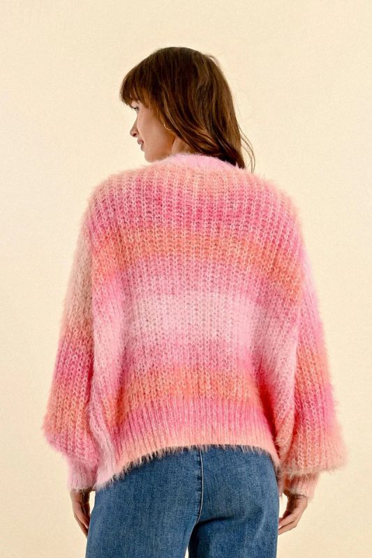 Ombre Cable Cardigan