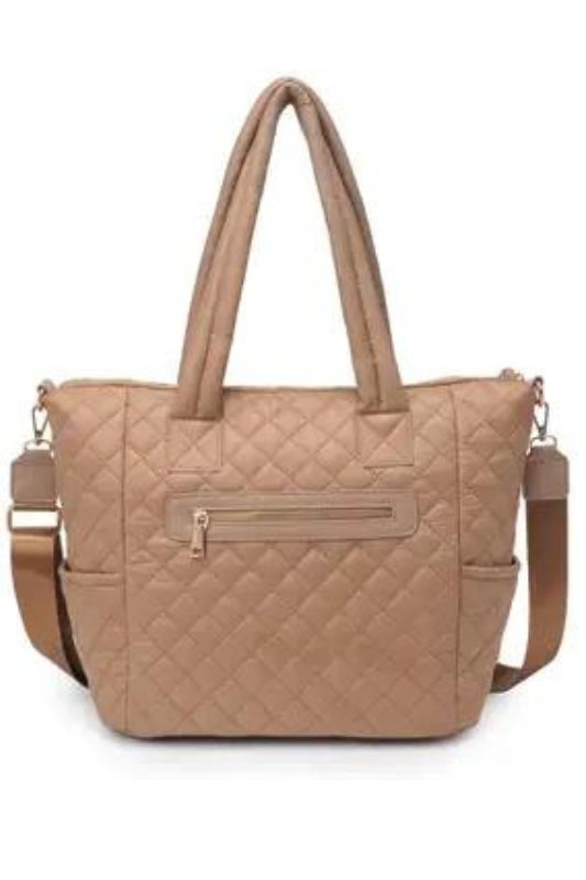 Jayna Quilted Nylon Tote