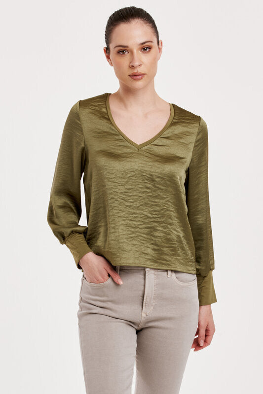 Aya V Neck Long Sleeve Top