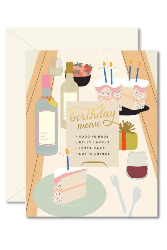 Birthday Tablescape Greeting Card