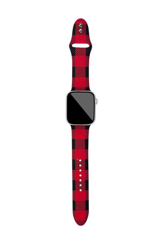 Buffalo Plaid Silicone Bands for Apple Watch