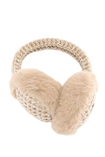 Heather Knitted Faux Fur C.C Earmuff