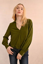 Elastic Waist Blouse