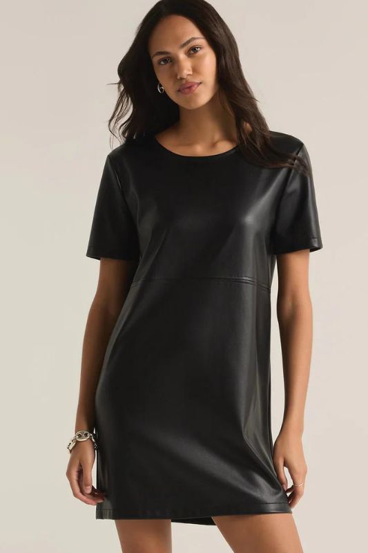 London Faux Leather Dress