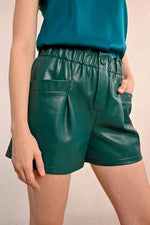 Faux Leather Shorts