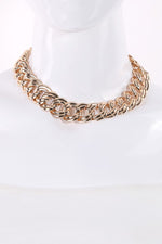 Flat Rope Chain Link Necklace