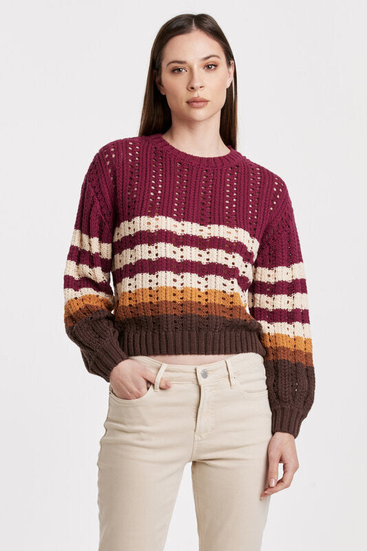 Ginger Multi Color Stripe Sweater