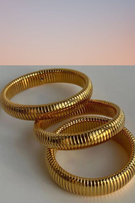 18K Gold Plated Bangle Bracelet