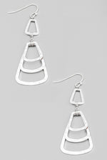 Hammered Shapes Dangle Earrings