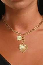 HEART Celestial Lariat Charm Necklace