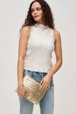 Ivy Woven Clutch