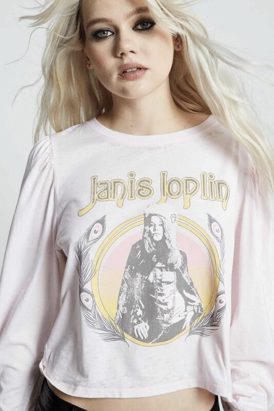 Janis Joplin Puff Long Sleeve Tee