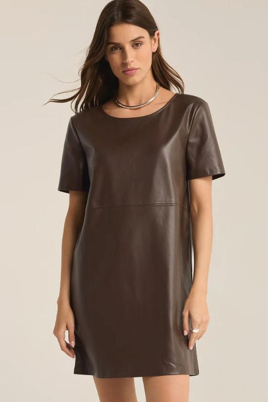 London Faux Leather Dress