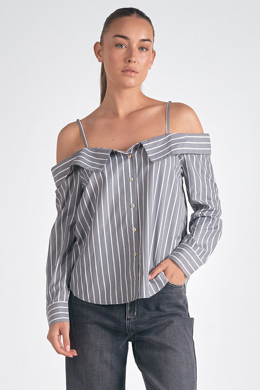 Long Sleeve Off Shoulder Top