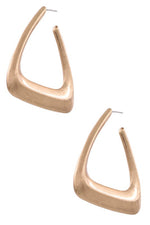 Metal Triangle Earrings