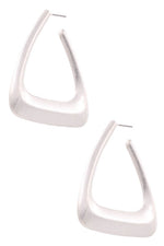 Metal Triangle Earrings