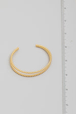 Metallic Double Strand Cuff Bracelet