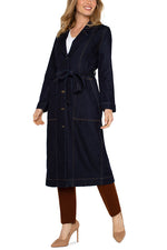 Notch Collar Duster Jacket