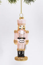 Pink Nutcracker Boxed Glass Ornament