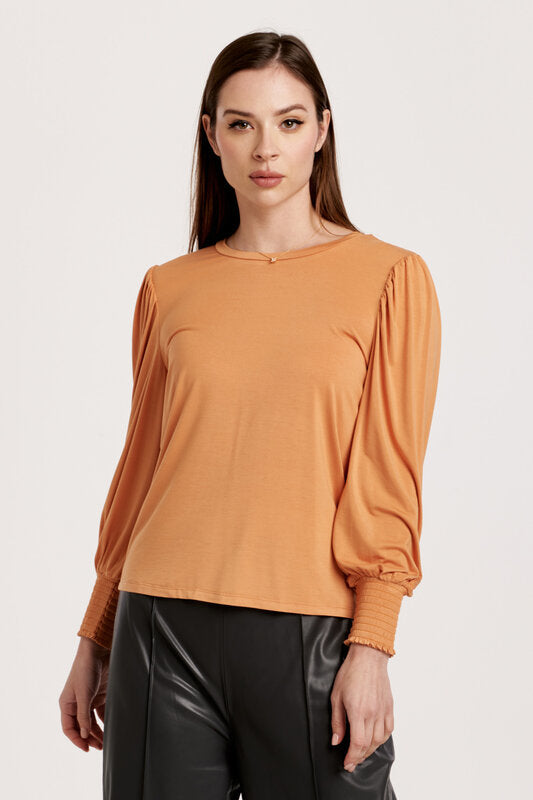 Sandrine Long Puff Sleeve Top