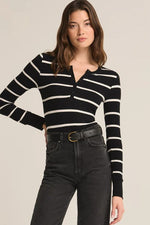 Scarlett Rib Stripe Henley