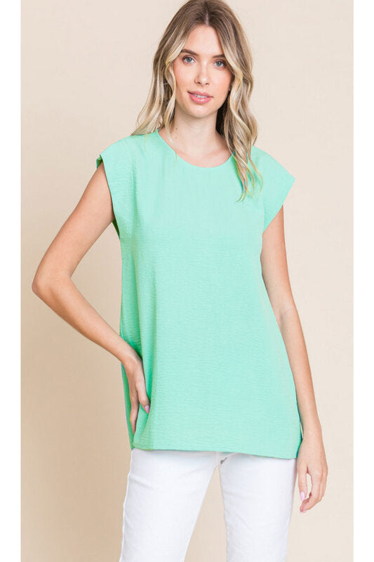 Solid Top With U-Neck