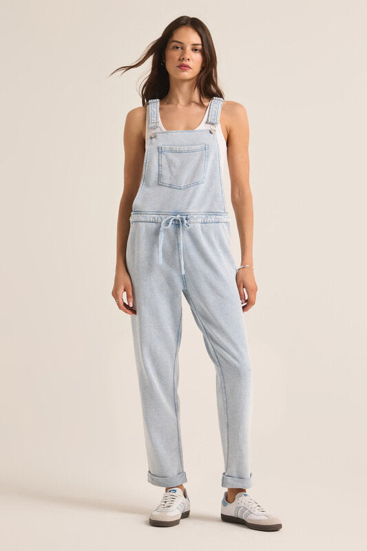 The Knit Denim Overalls