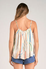 Flowy Cami with Wavy Stripes