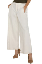 Wide Leg Trouser with Elastic Back