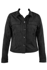 Yara Button Front Jacket with Patch Pockets