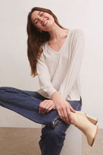 Wilder Cloud V-Neck Long Sleeve Top