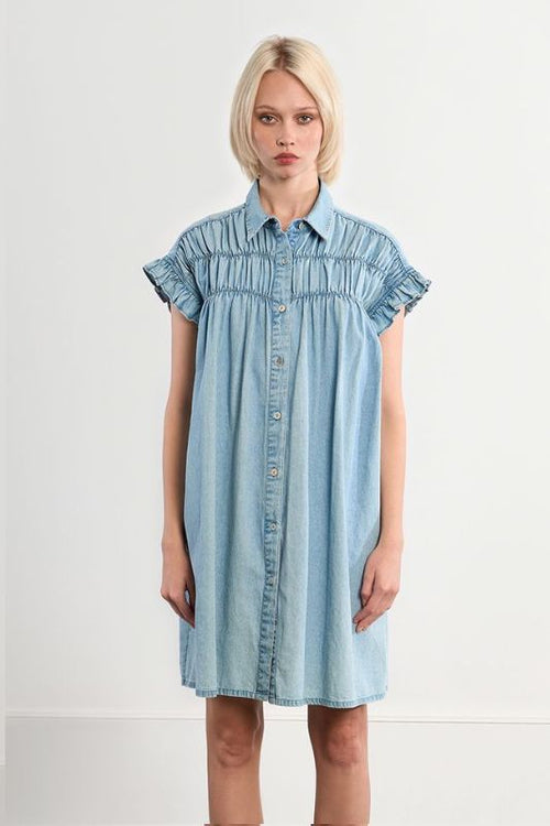 knee length dresses for ladies LADIES WOVEN DRESS main image 1